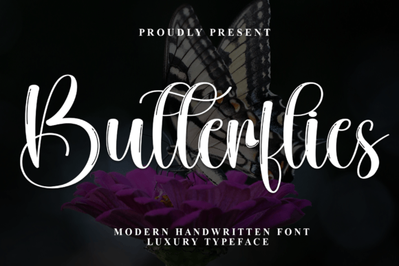 Butterflies Font: A Script That Brings Warmth to Design