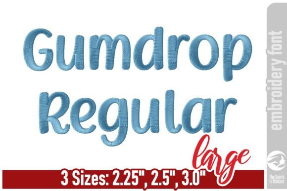 Gumdrop Playful Embroidery Font – Large & Friendly